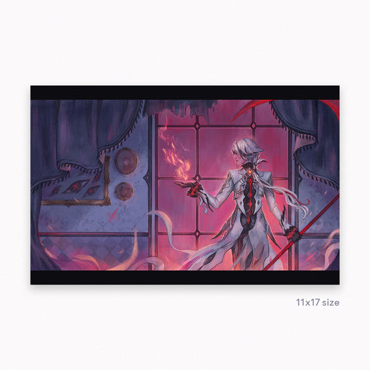 Arlecchino: Genshin Impact Inspired Illustration | Art Print