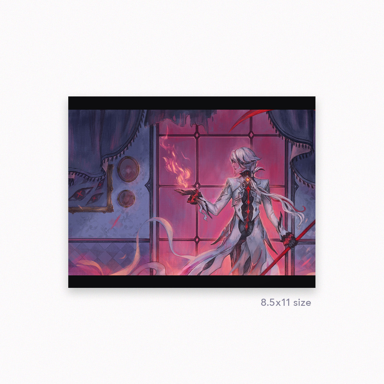 Arlecchino: Genshin Impact Inspired Illustration | Art Print