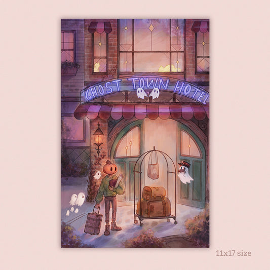 Ghost Hotel | Mr. Pumpkin Art Print