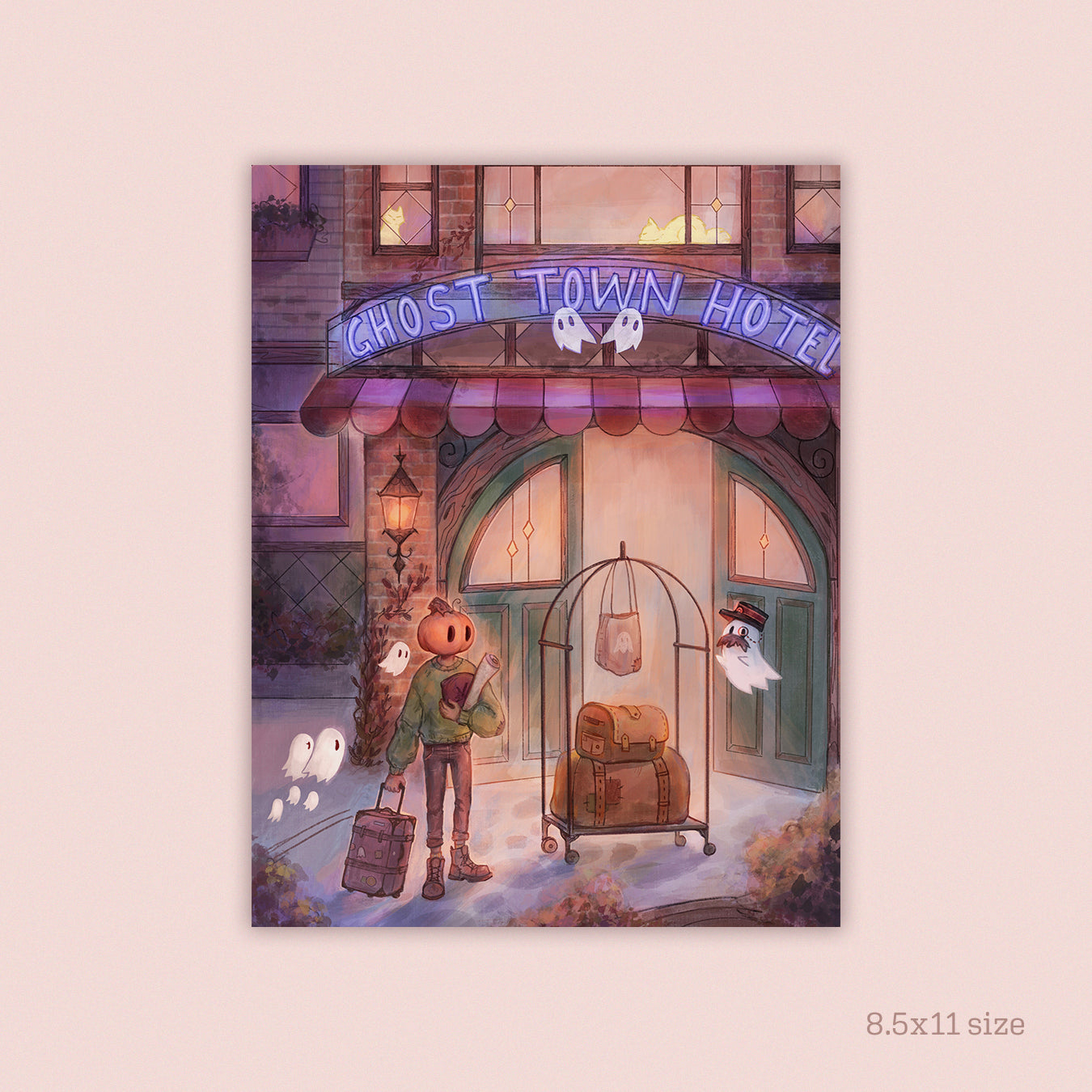 Ghost Hotel | Mr. Pumpkin Art Print