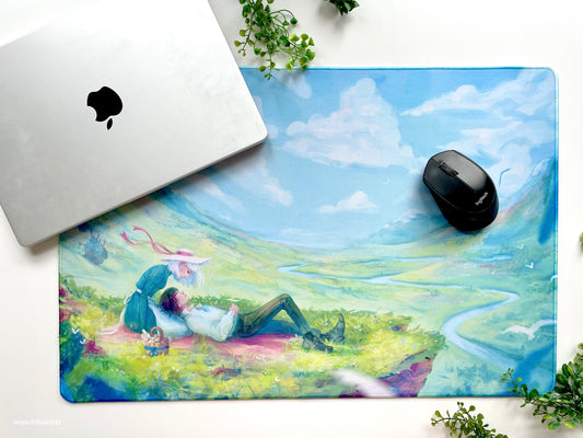 Howl and Sophie | Desk Mat / Playmat