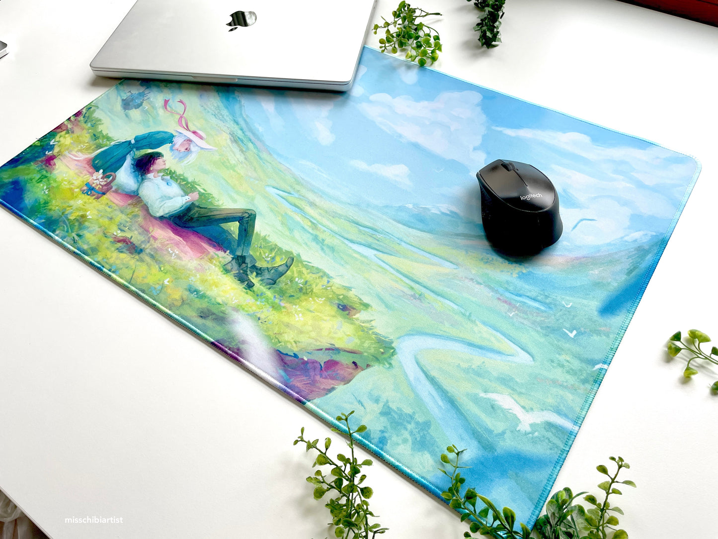 Howl and Sophie | Desk Mat / Playmat