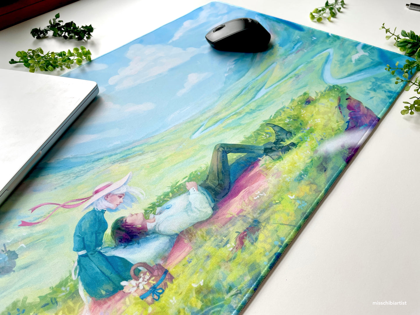 Howl and Sophie | Desk Mat / Playmat