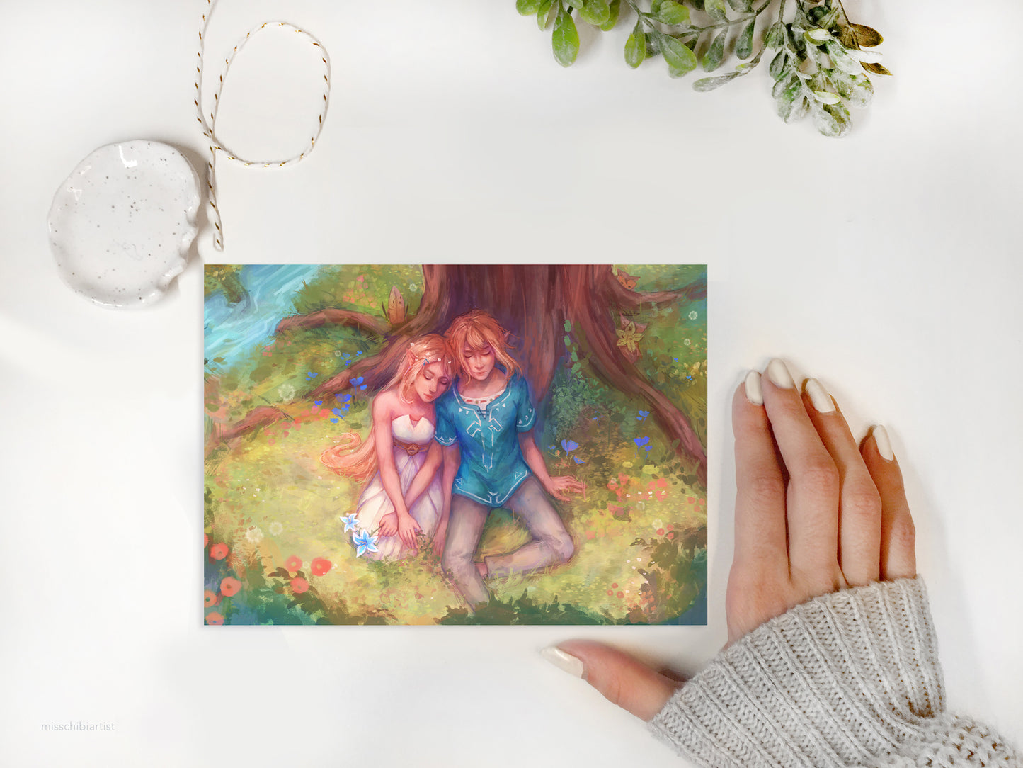 Link and Zelda | Art Print