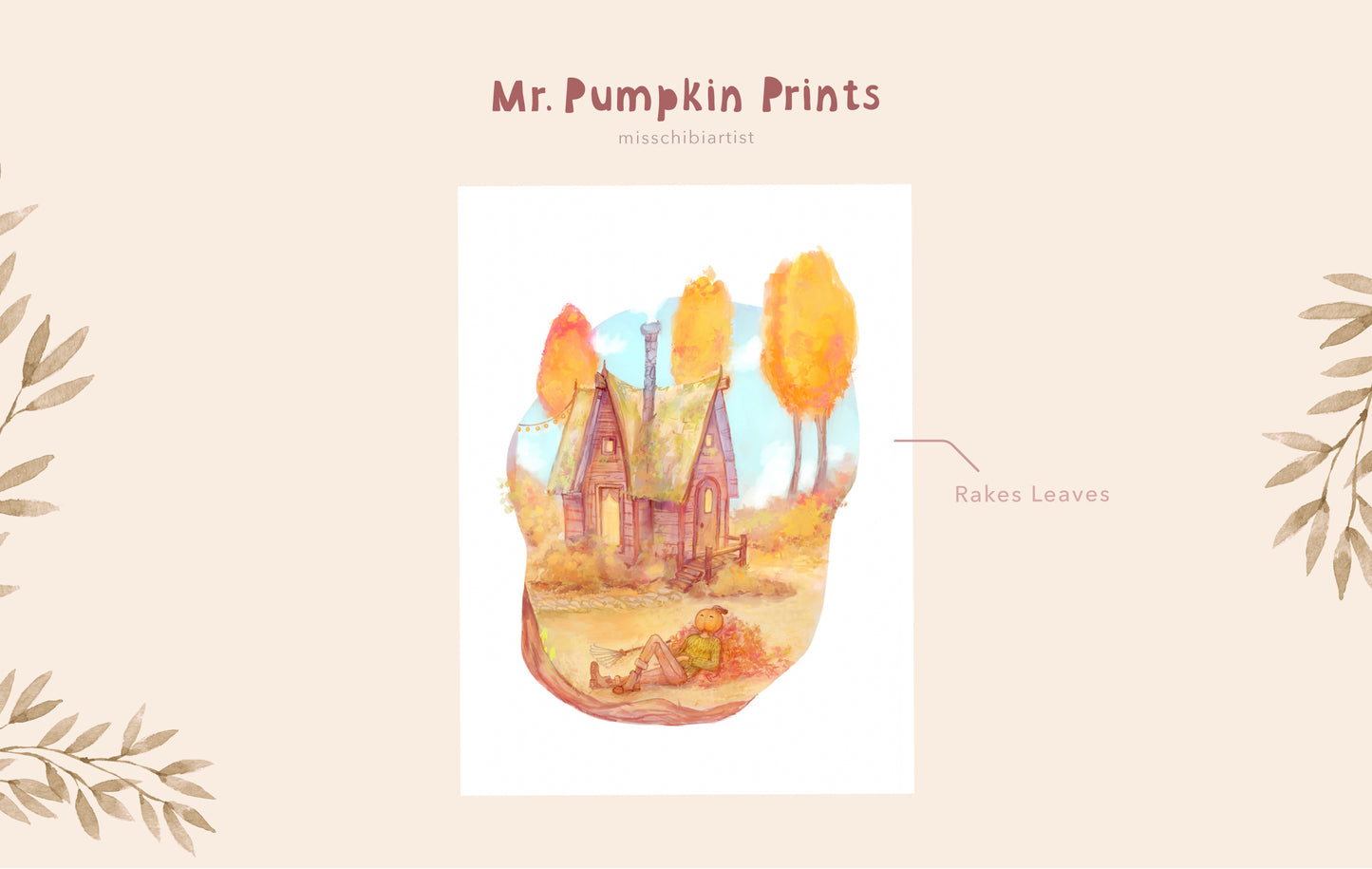 Mr. Pumpkin | Small Art Print