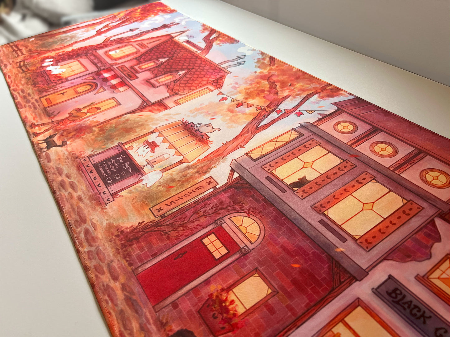 Ghost Town Street | Desk Mat / Playmat