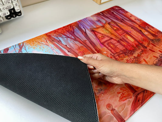 Mr. Pumpkin's Forest | Desk Mat / Playmat