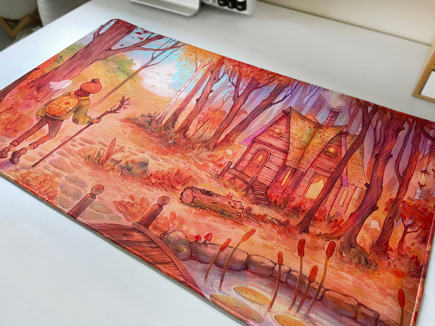 Mr. Pumpkin's Forest | Desk Mat / Playmat