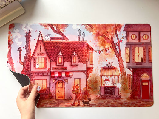 Ghost Town Street | Desk Mat / Playmat