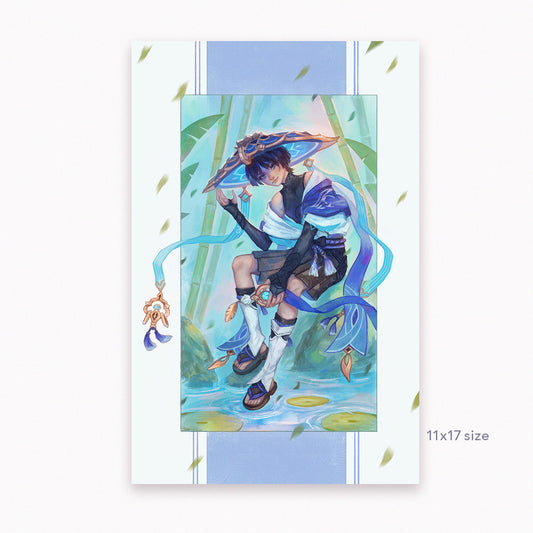Wanderer: Genshin Impact Inspired Illustration | Art Print