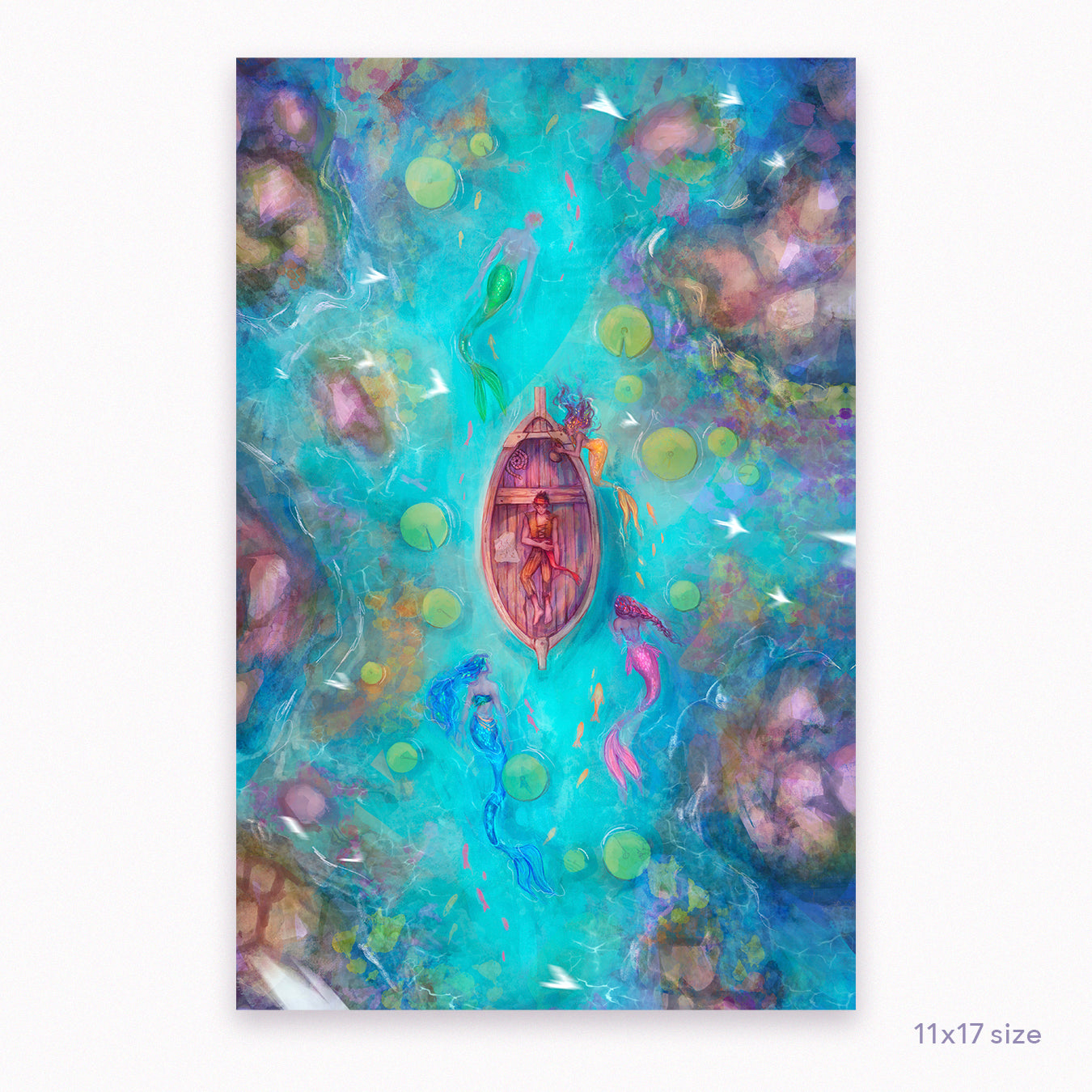 Adrift Illustration - Art Print