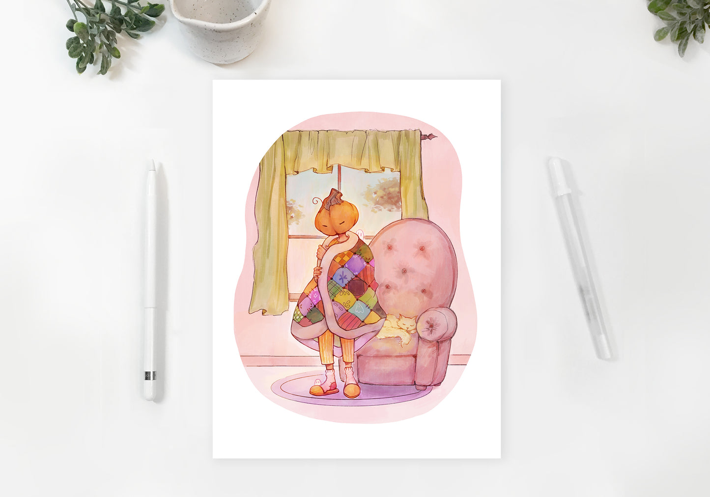 Blanket Pumpkin | Mr. Pumpkin Art Print