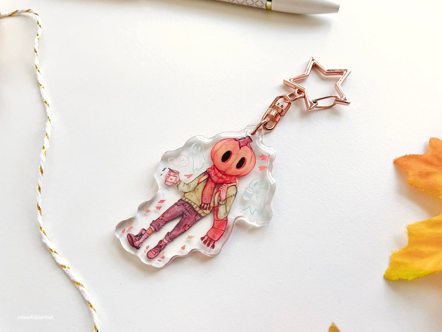 Coffee Pumpkin | Acrylic Charm