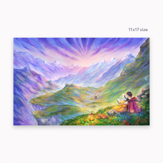 Wizard Howl and Sophie Sunset | Art Print