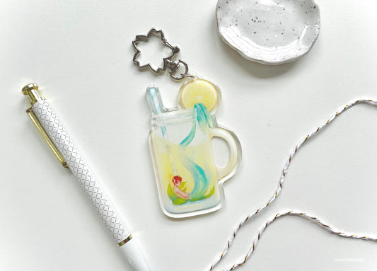Lemonade Jar Merman | Acrylic Charm