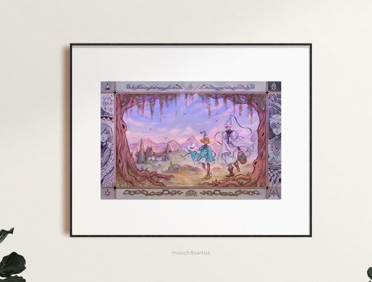 Atelier | Coco and Qifrey Art Print