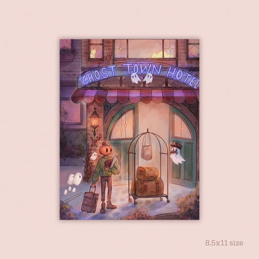 Ghost Hotel | Mr. Pumpkin Art Print