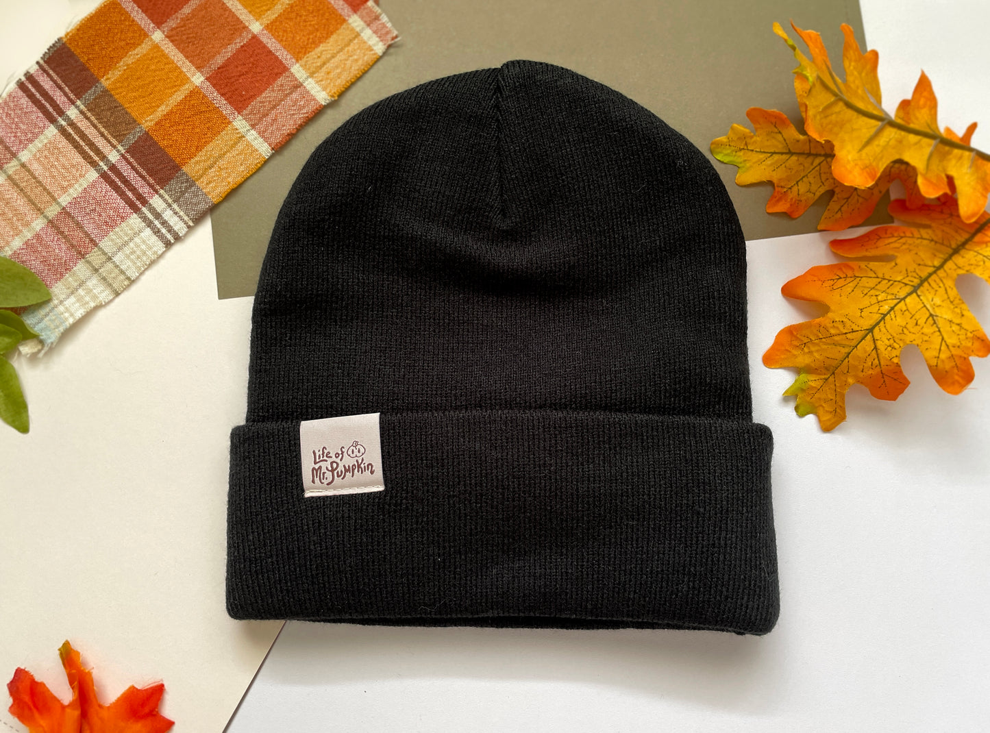 Ghost and Autumn Leaf Beanie