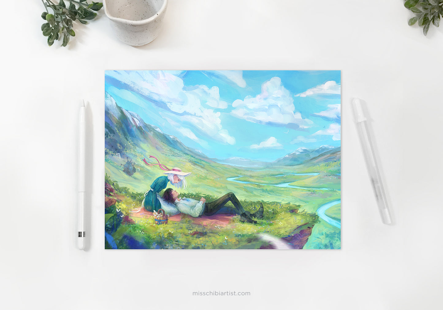 Wizard Howl and Sophie | Art Print