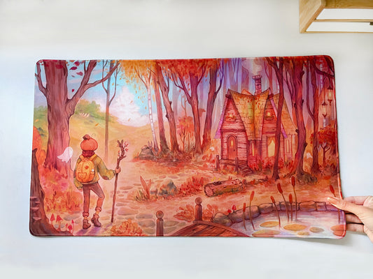 Mr. Pumpkin's Forest | Desk Mat / Playmat