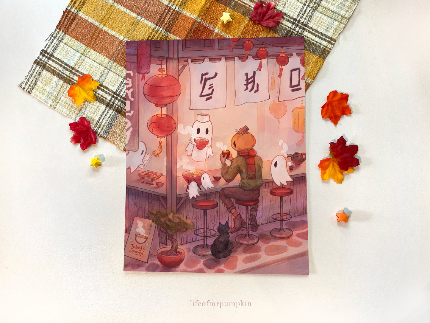 Ramen Shop | Mr. Pumpkin Art Print