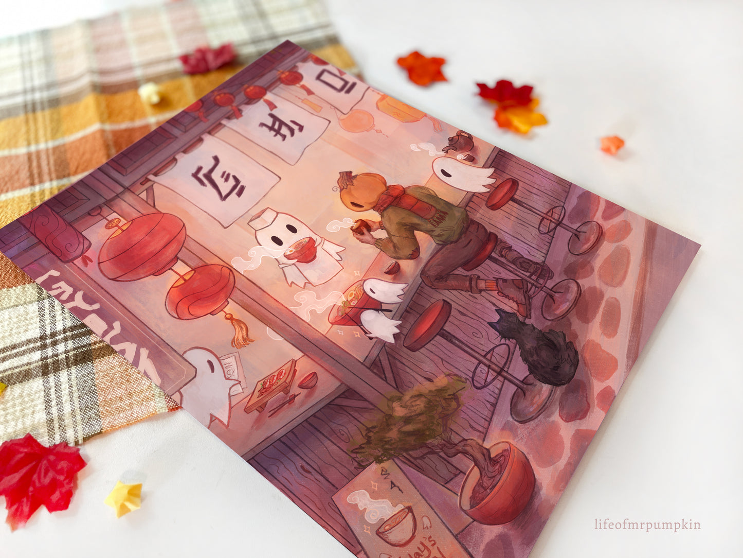 Ramen Shop | Mr. Pumpkin Art Print