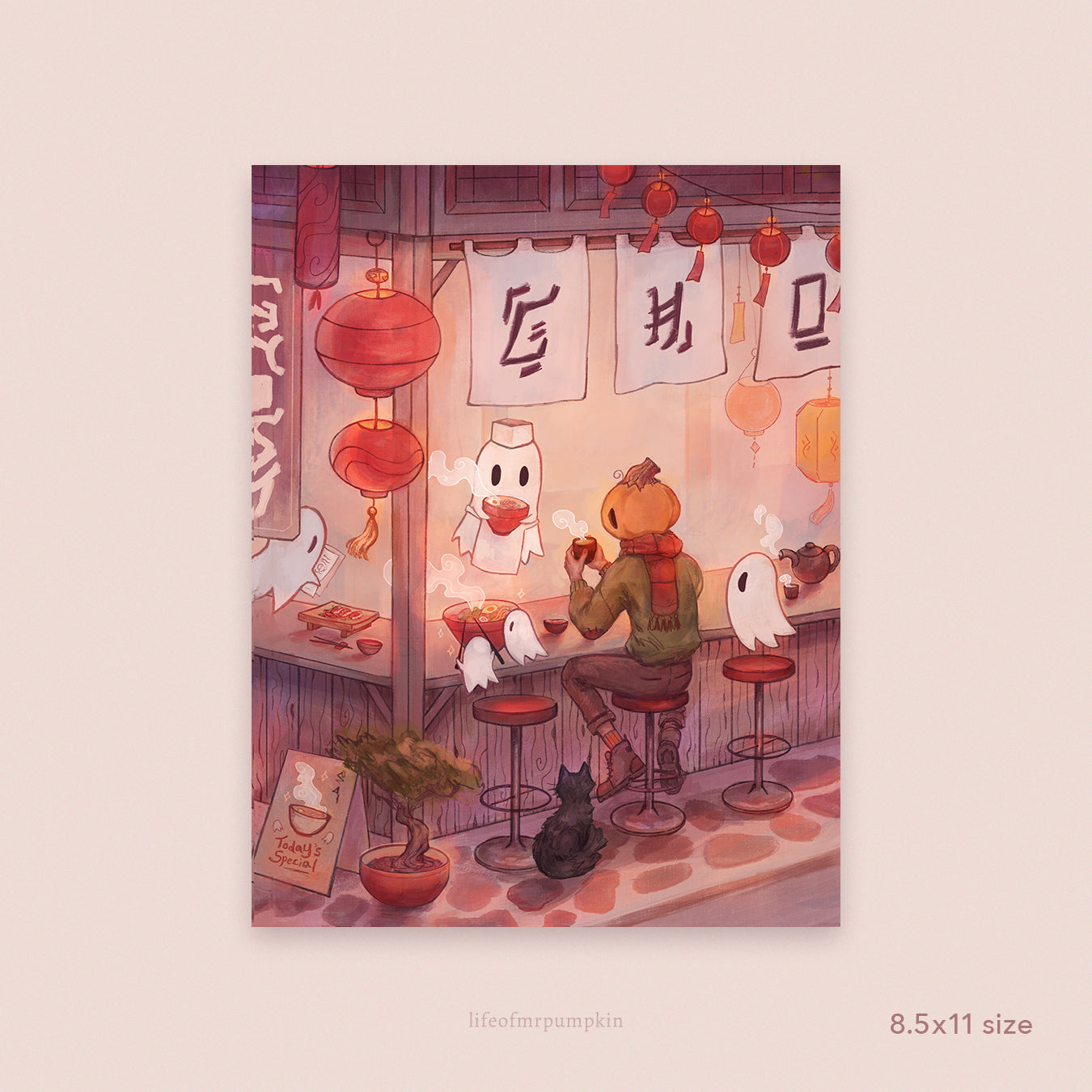 Ramen Shop | Mr. Pumpkin Art Print