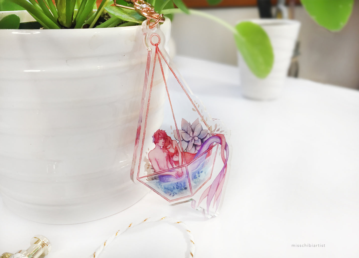 Terrarium Mermaids | Acrylic Keychain