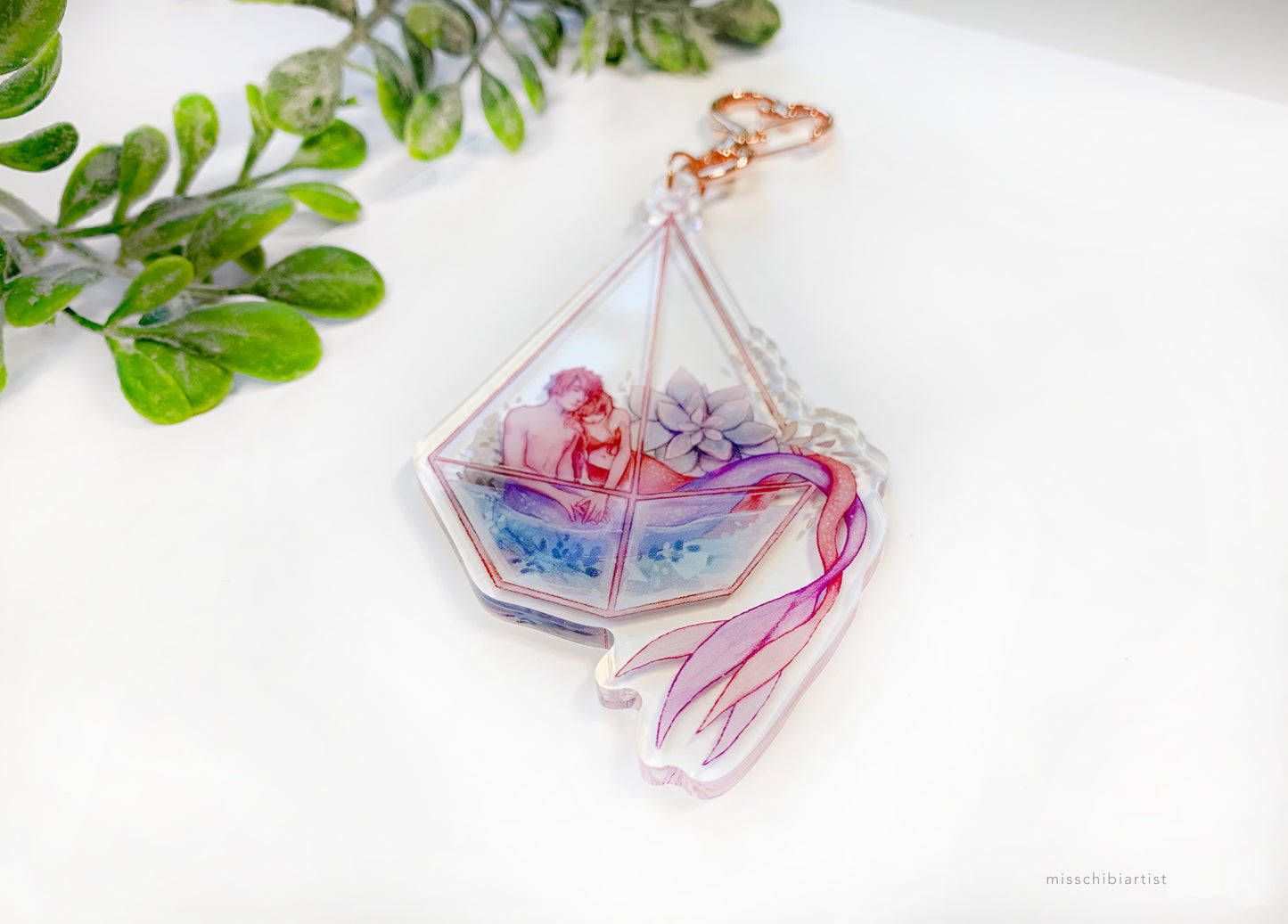 Terrarium Mermaids | Acrylic Keychain