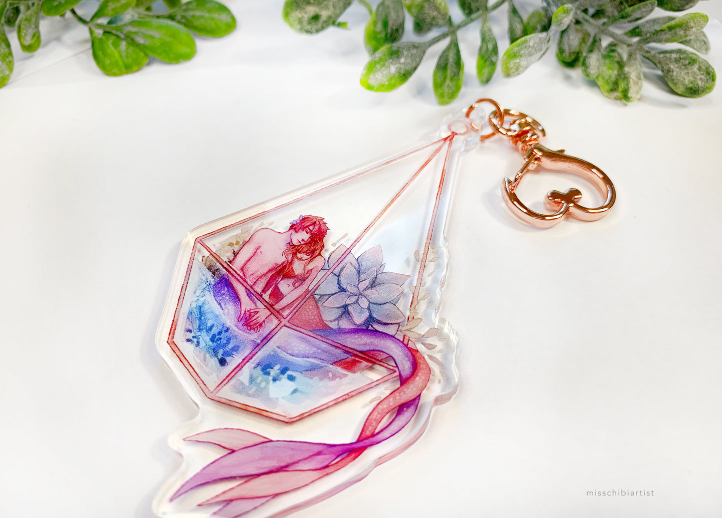 Terrarium Mermaids | Acrylic Keychain