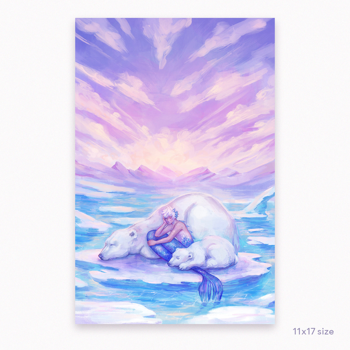 Arctic Friends Illustration - Art Print