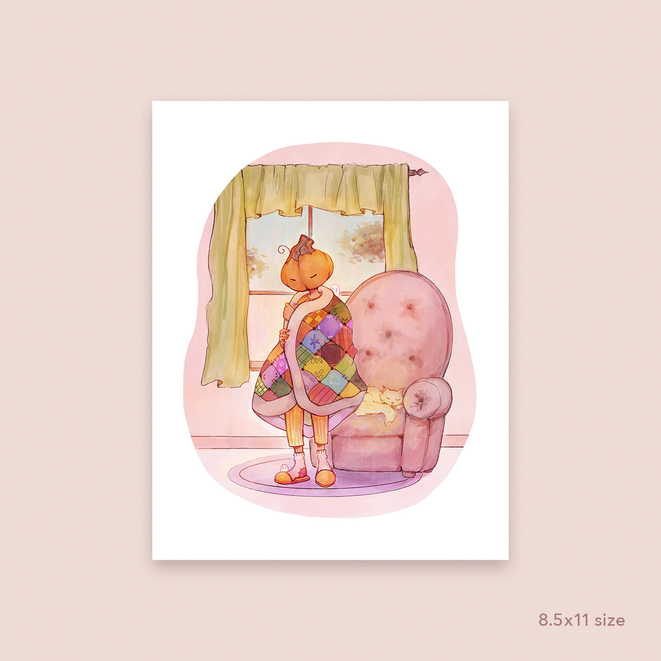 Blanket Pumpkin | Mr. Pumpkin Art Print