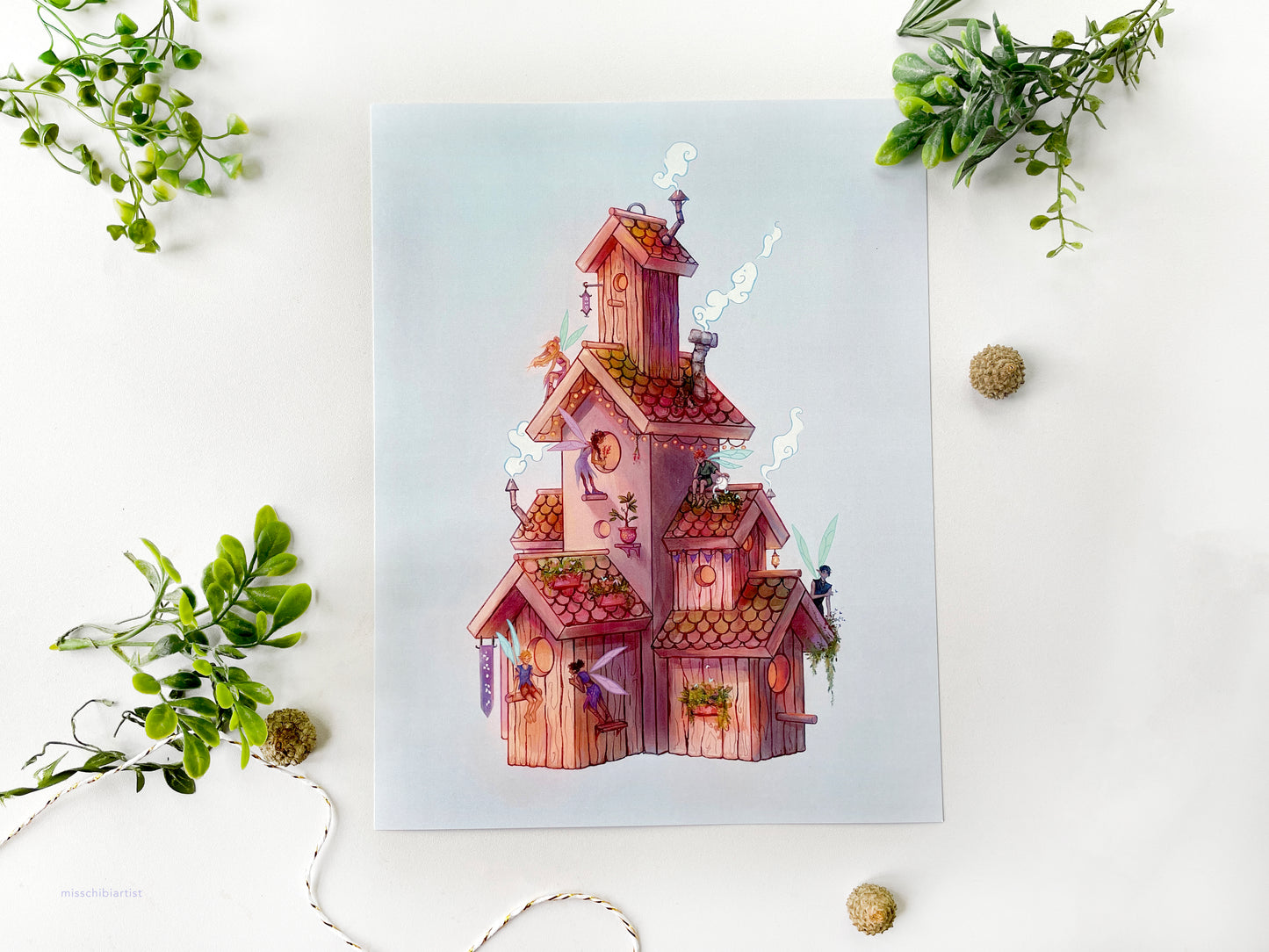 Fairy Birdhouse | Art Print