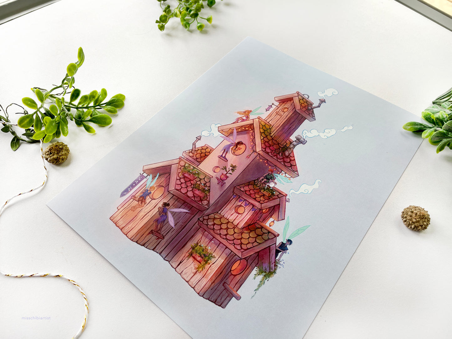 Fairy Birdhouse | Art Print