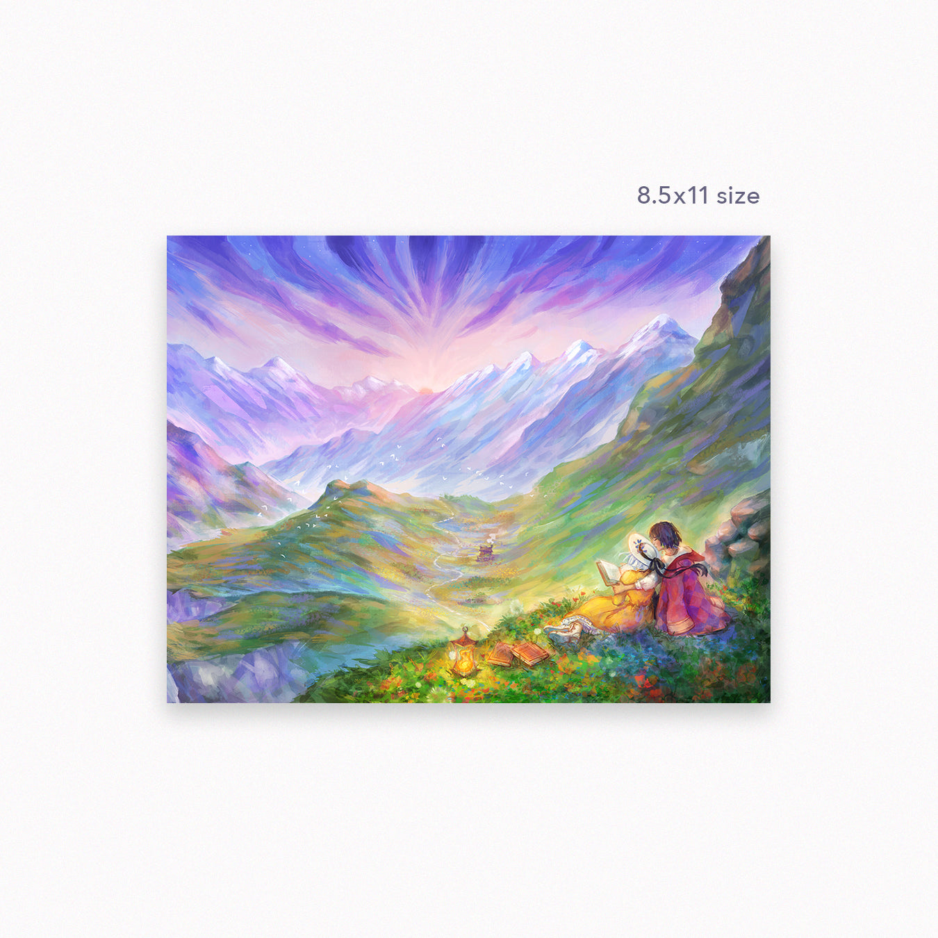 Wizard Howl and Sophie Sunset | Art Print