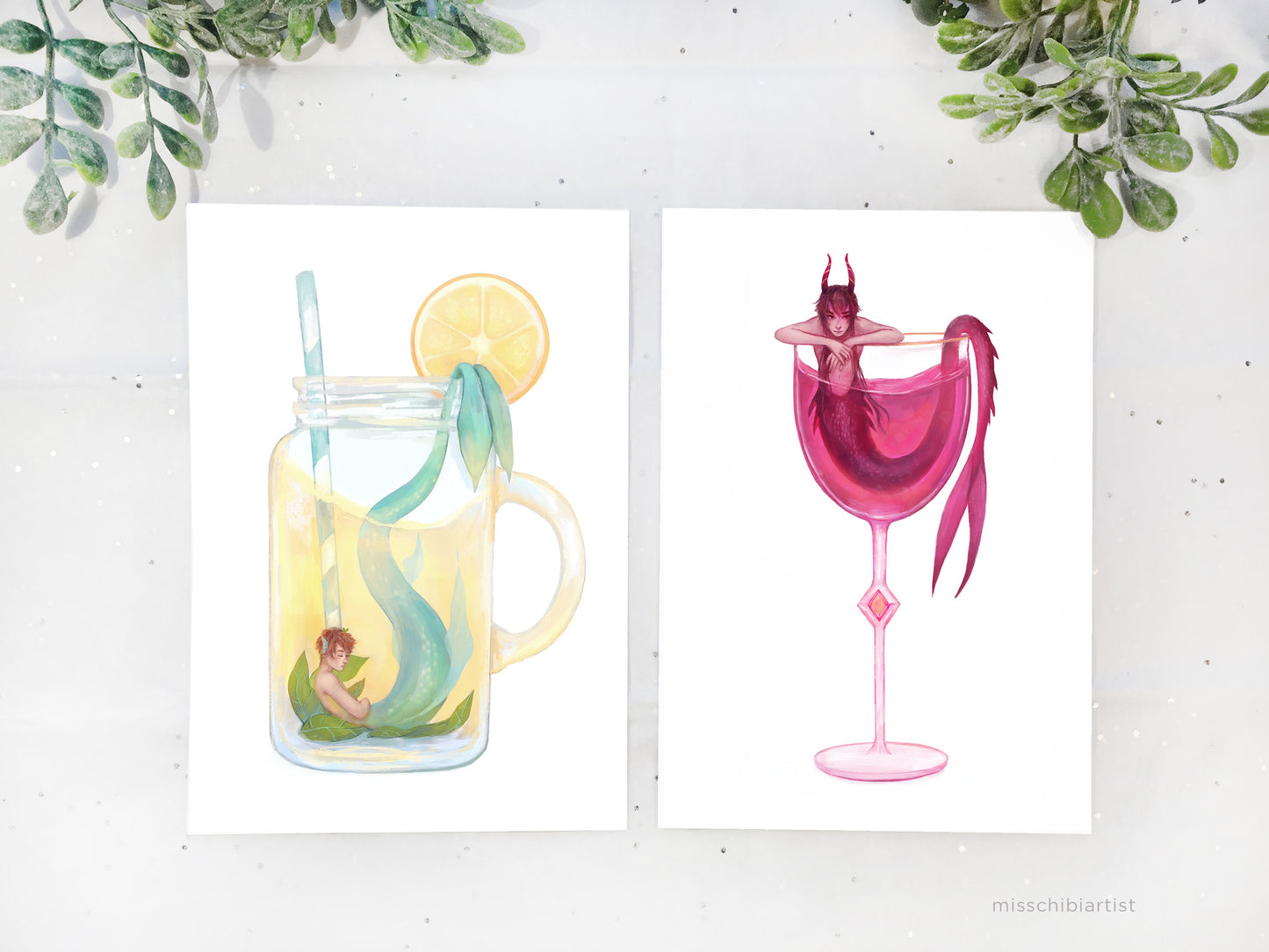 Bottled Mermaids | Art Print